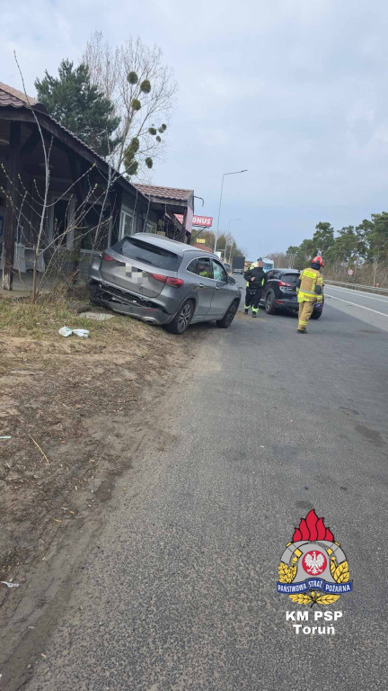 Zderzenie trzech aut w Brzozie