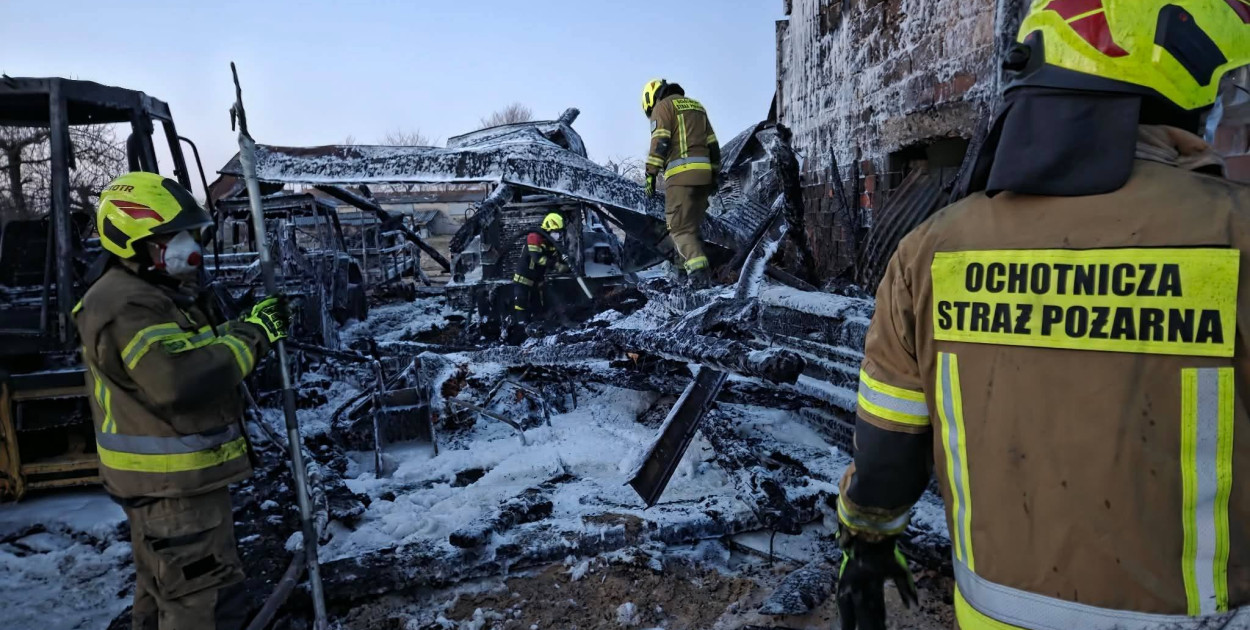 Pożar w Wołuszewie pod Ciechocinkiem