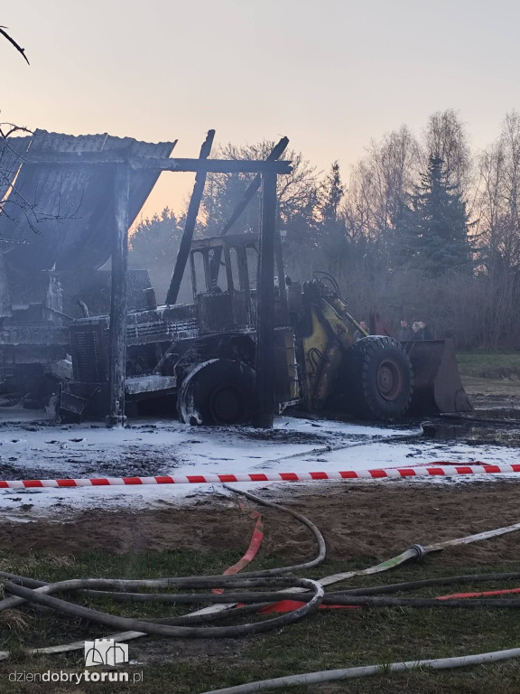 Pożar w Wołuszewie pod Ciechocinkiem