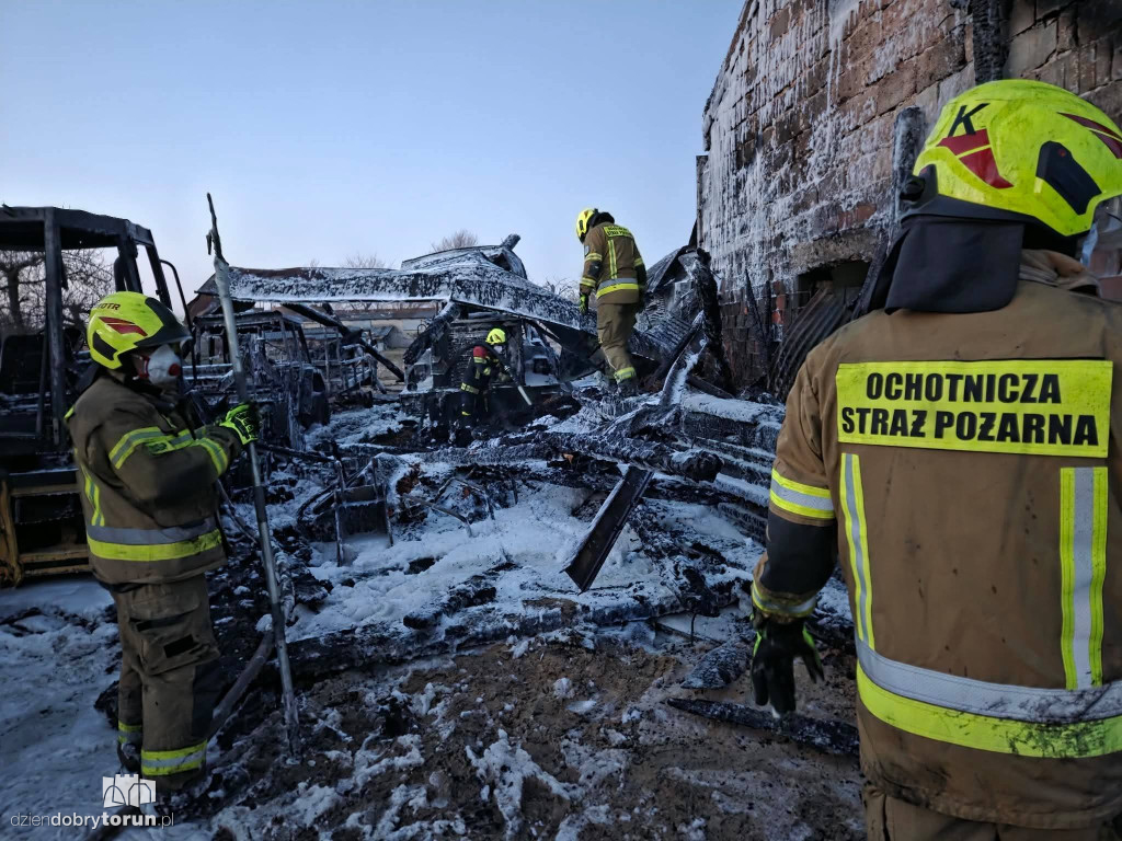 Pożar w Wołuszewie pod Ciechocinkiem