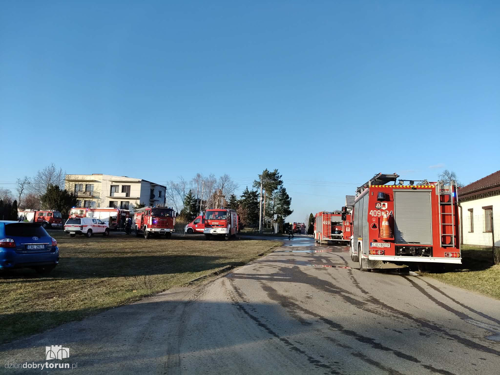 Pożar w Wołuszewie pod Ciechocinkiem