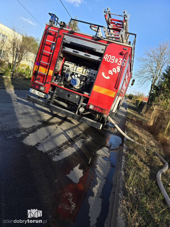 Pożar w Wołuszewie pod Ciechocinkiem