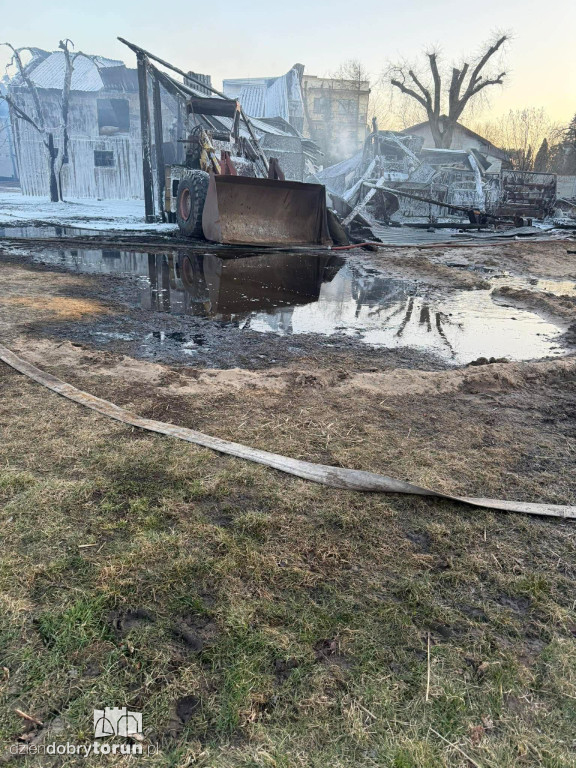 Pożar w Wołuszewie pod Ciechocinkiem