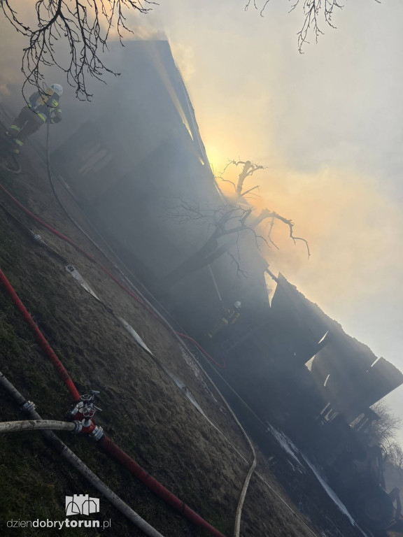 Pożar w Wołuszewie pod Ciechocinkiem