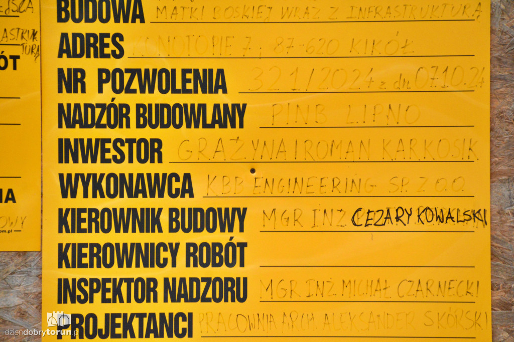 Pomnik Matki Boskiej w gminie Kikół