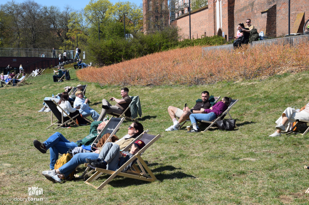 Toruńskie bulwary w wiosennej odsłonie