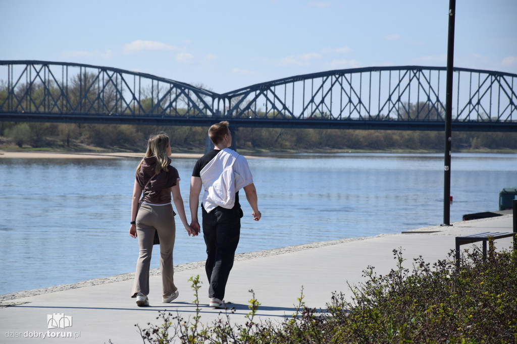 Toruńskie bulwary w wiosennej odsłonie