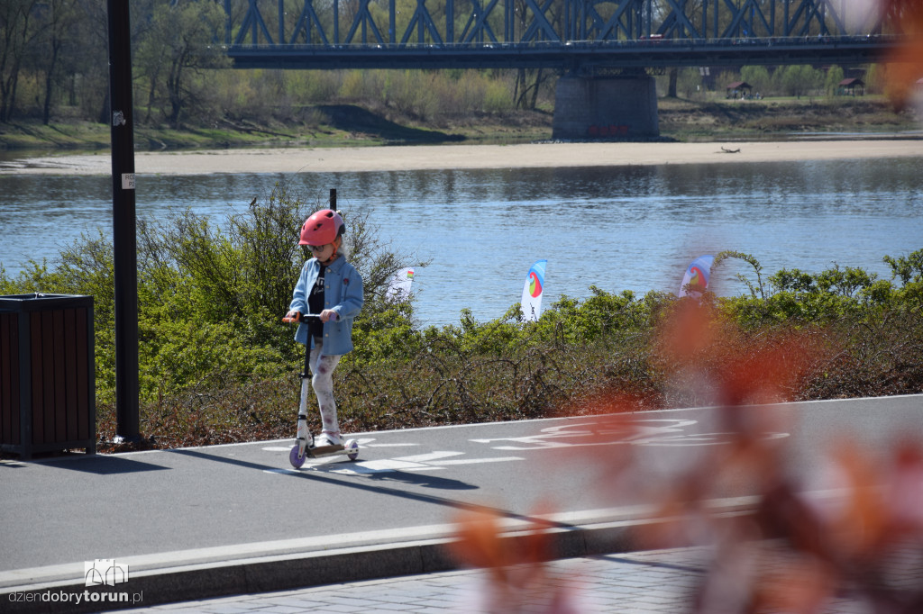 Toruńskie bulwary w wiosennej odsłonie