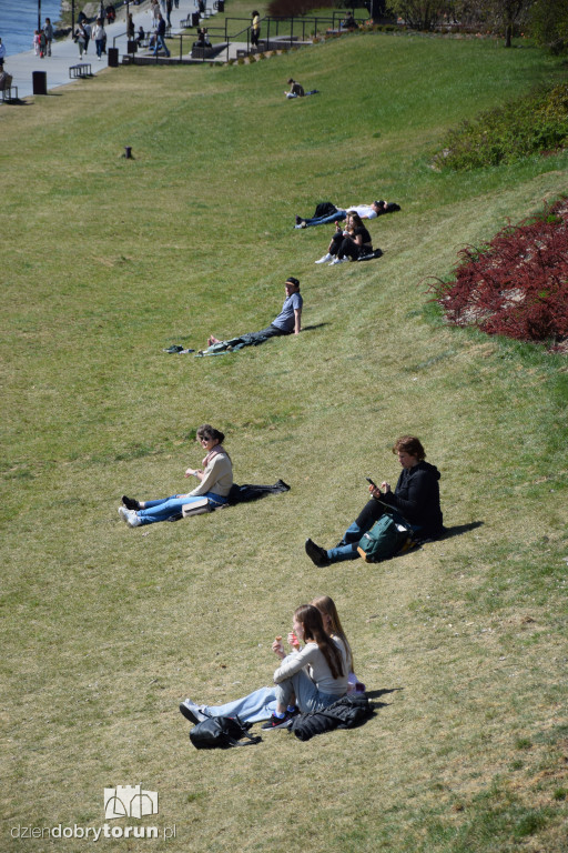 Toruńskie bulwary w wiosennej odsłonie