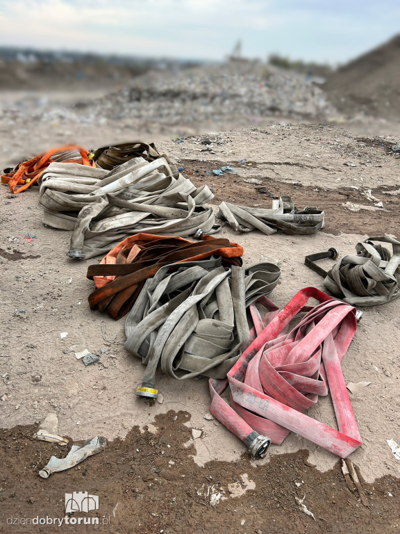 Pożar składowiska odpadów