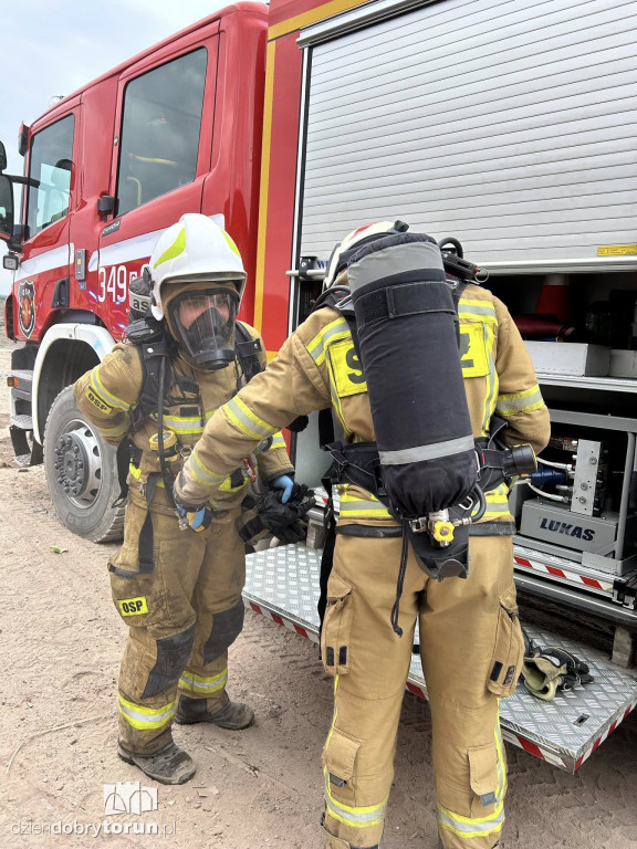 Pożar składowiska odpadów