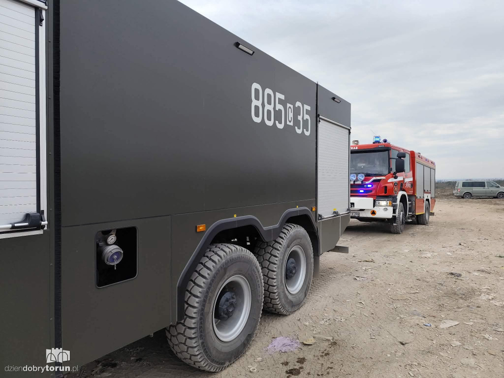 Pożar składowiska odpadów