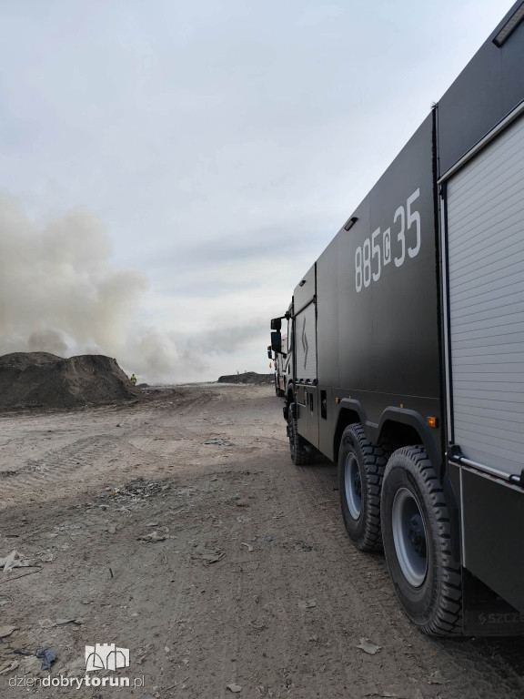 Pożar składowiska odpadów