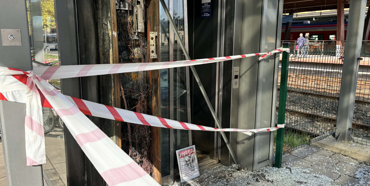 Pożar na Dworcu Głównym w Toruniu