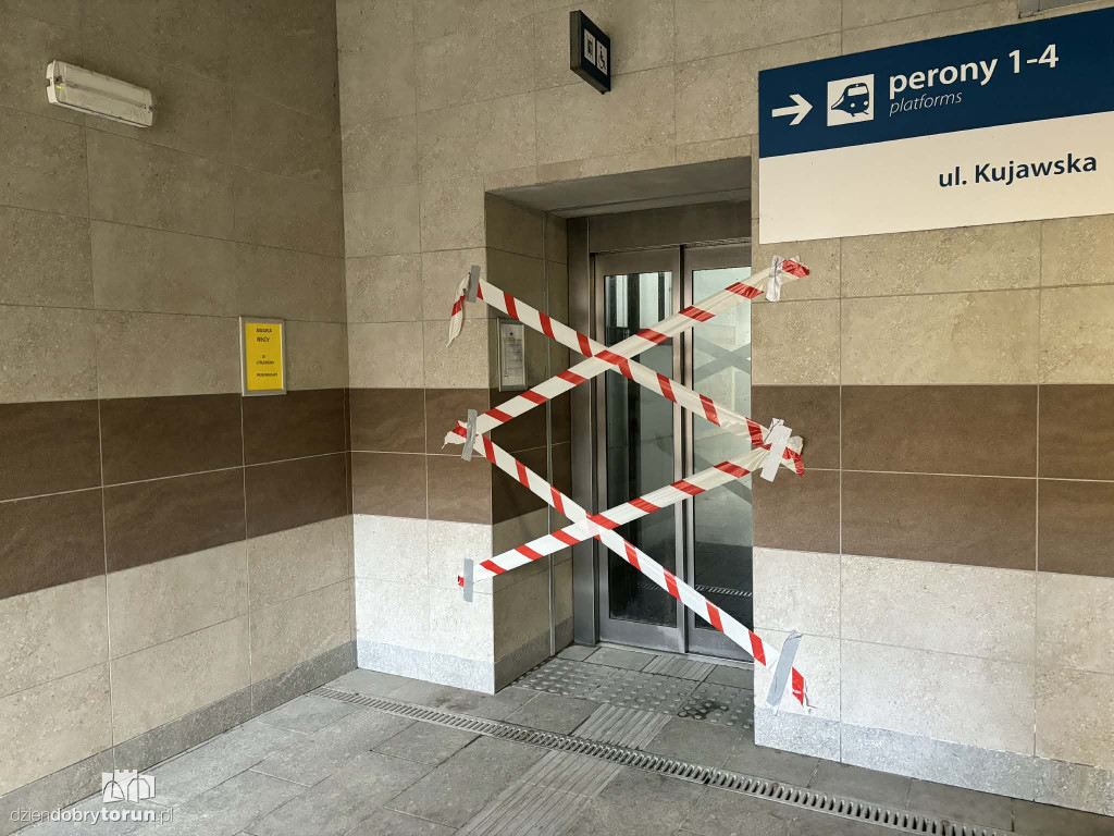 Pożar na Dworcu Głównym w Toruniu