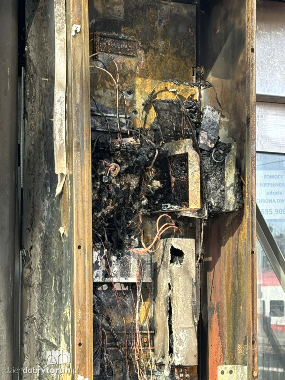 Pożar na Dworcu Głównym w Toruniu