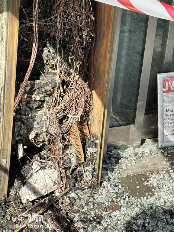 Pożar na Dworcu Głównym w Toruniu