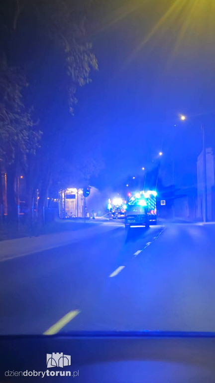 Pożar na Dworcu Głównym w Toruniu