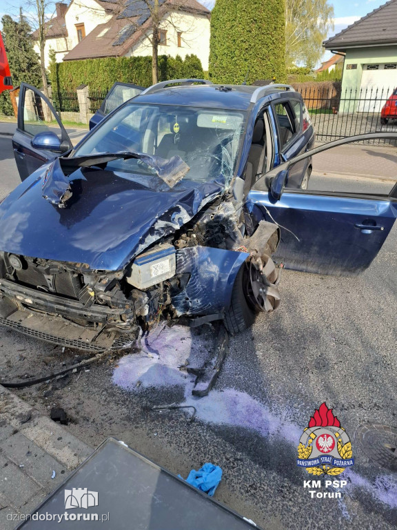 Wypadek na Kniaziewicza w Toruniu