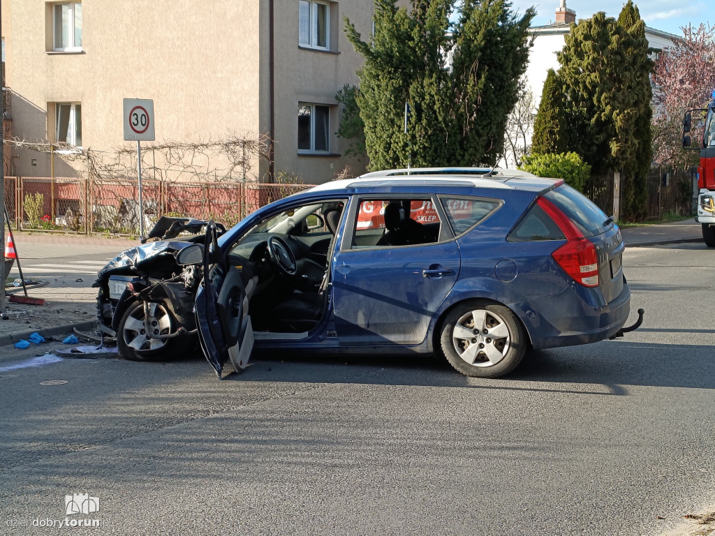 Wypadek na Kniaziewicza w Toruniu