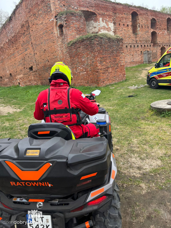 Akcja służb przy Zamku Dybowskim