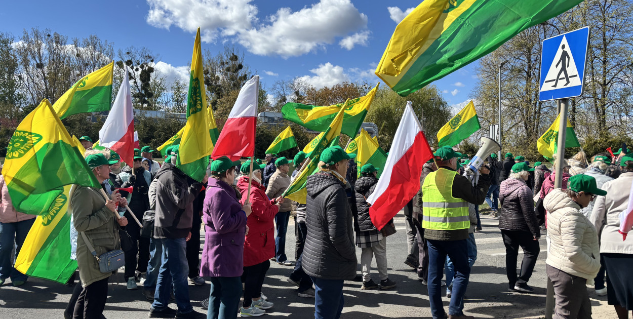 Protest działkowców ROD „Elana”