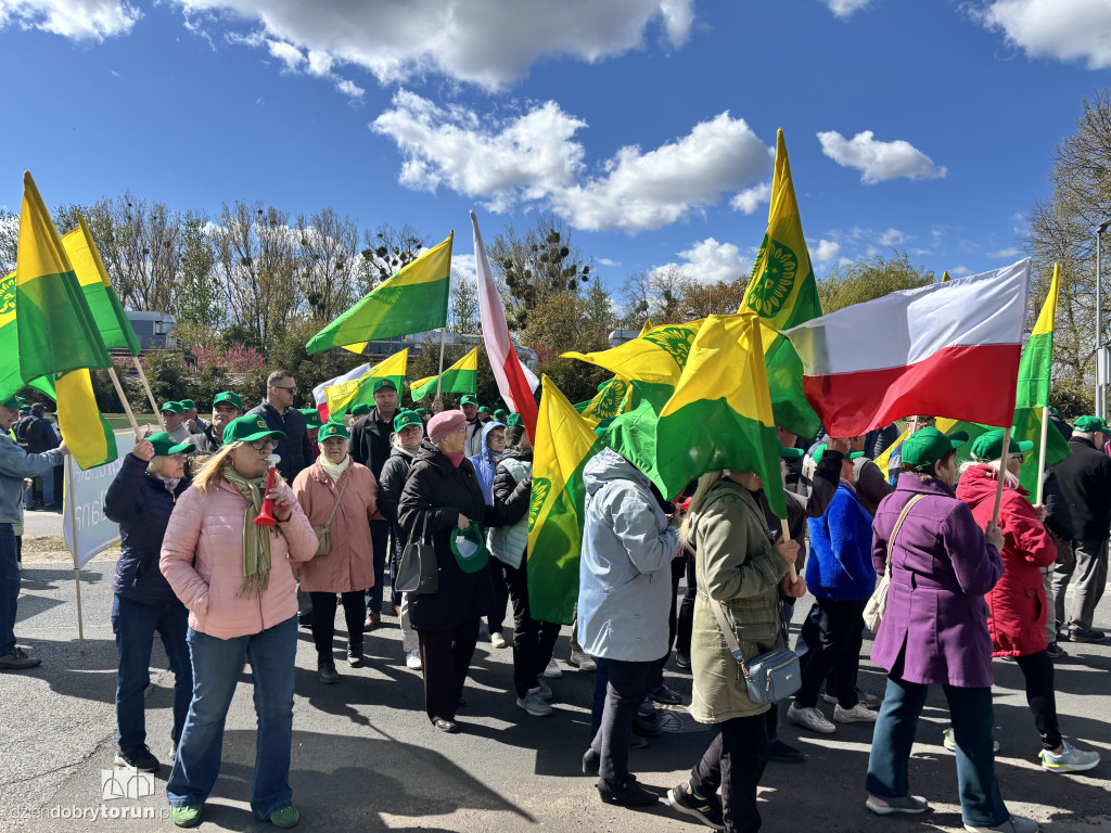 Protest działkowców ROD „Elana”