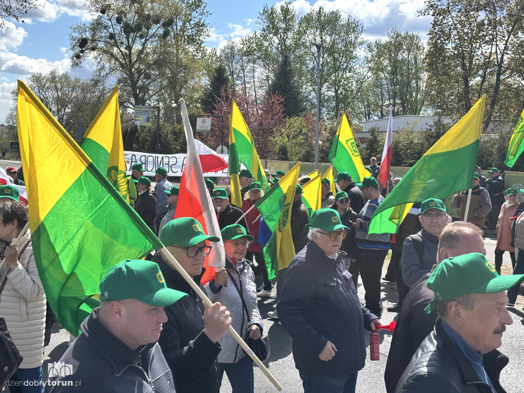 Protest działkowców ROD „Elana”
