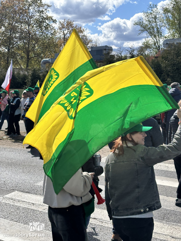 Protest działkowców ROD „Elana”