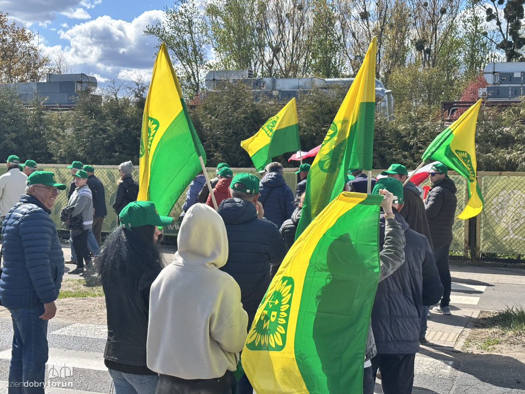 Protest działkowców ROD „Elana”
