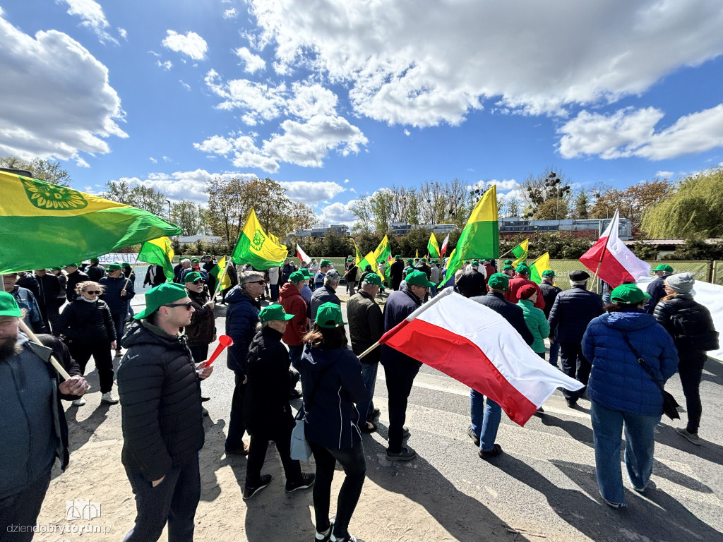 Protest działkowców ROD „Elana”
