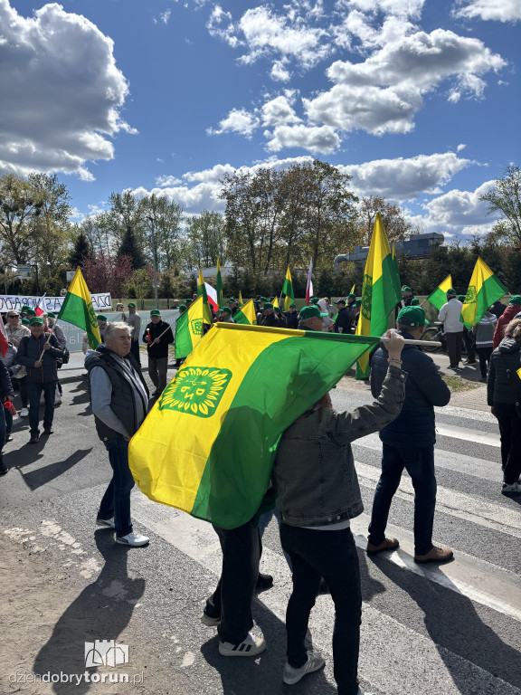 Protest działkowców ROD „Elana”