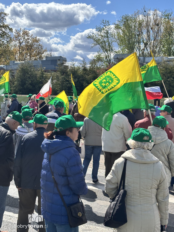Protest działkowców ROD „Elana”