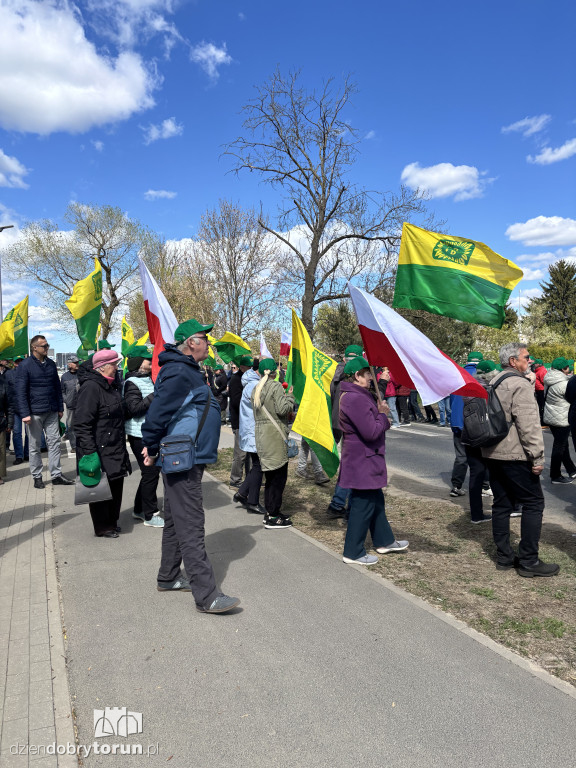 Protest działkowców ROD „Elana”