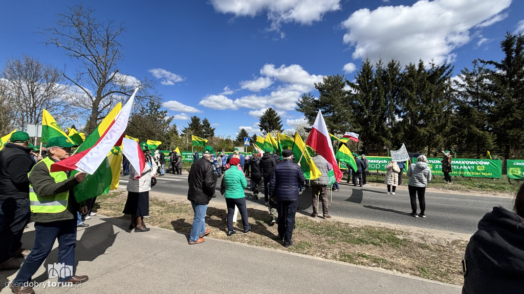 Protest działkowców ROD „Elana”