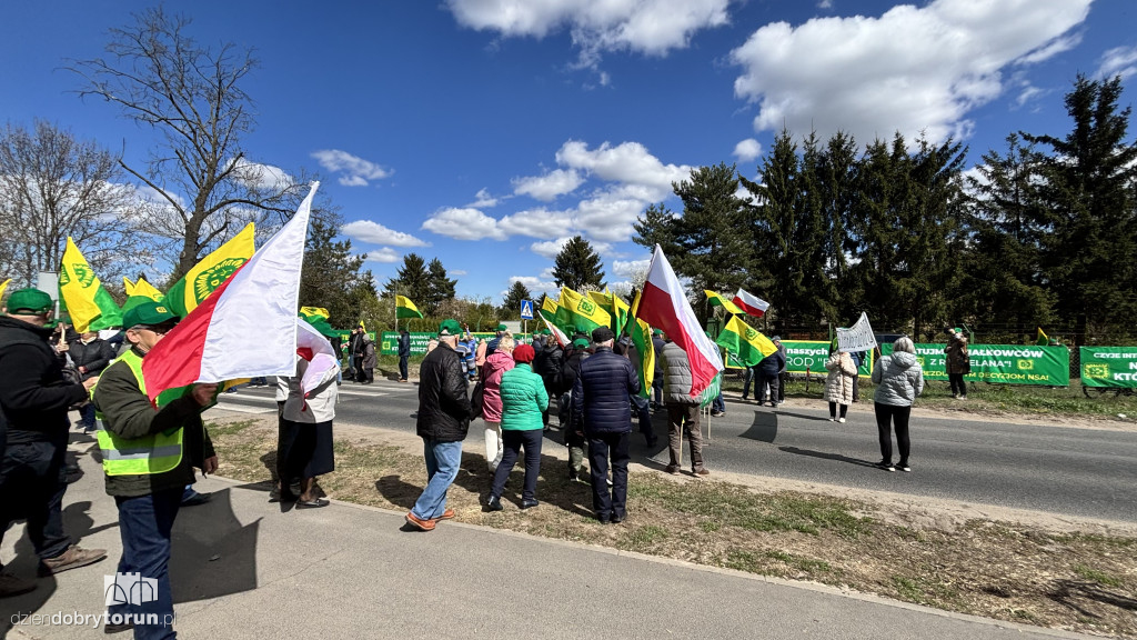 Protest działkowców ROD „Elana”