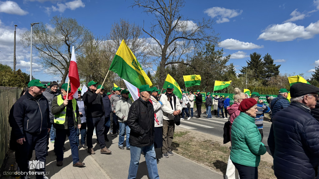 Protest działkowców ROD „Elana”