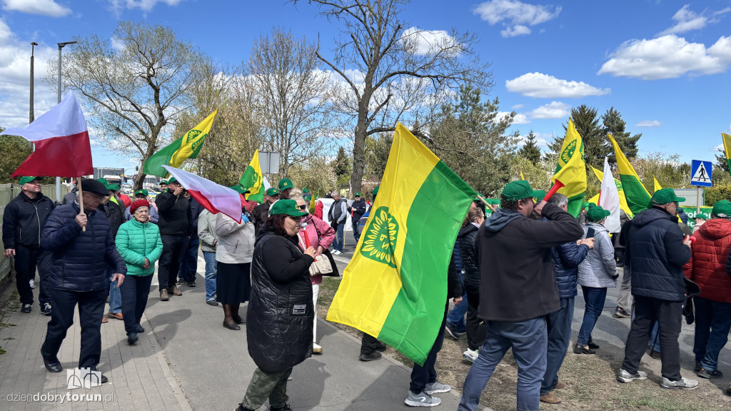 Protest działkowców ROD „Elana”