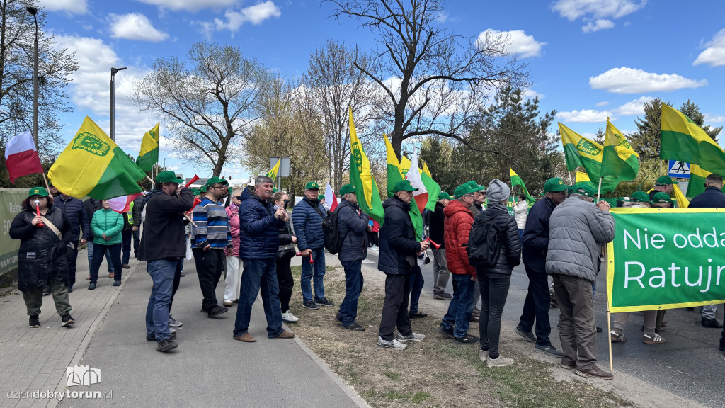 Protest działkowców ROD „Elana”