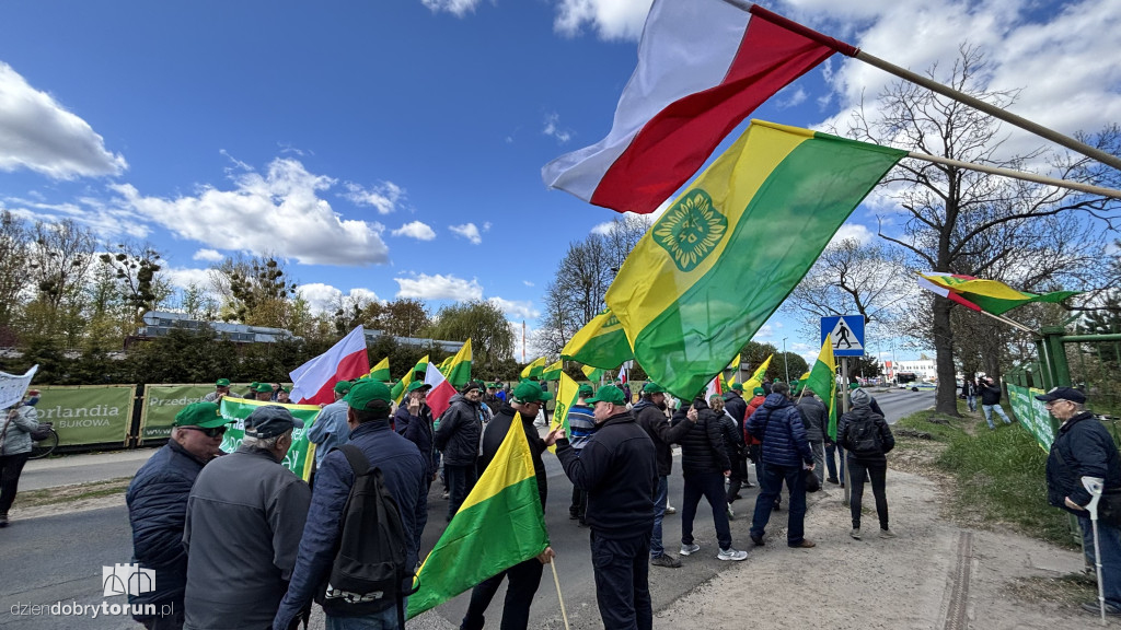 Protest działkowców ROD „Elana”