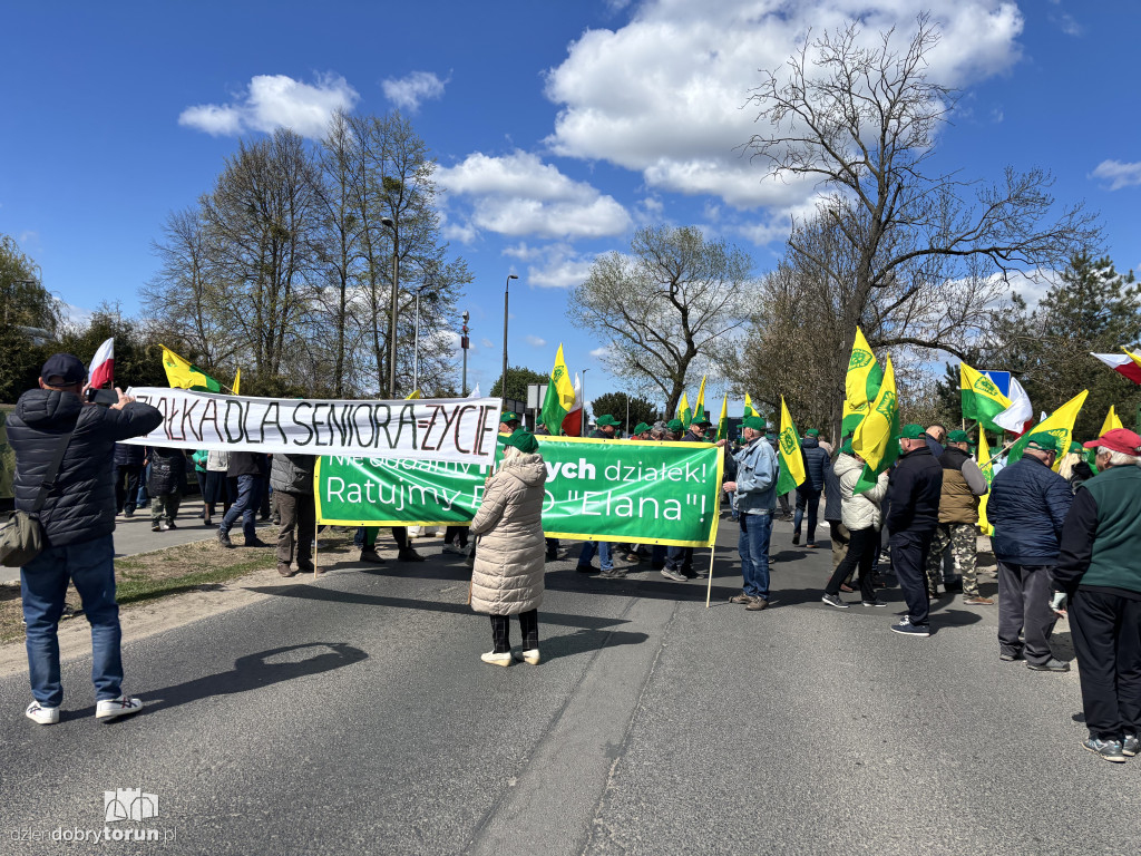 Protest działkowców ROD „Elana”