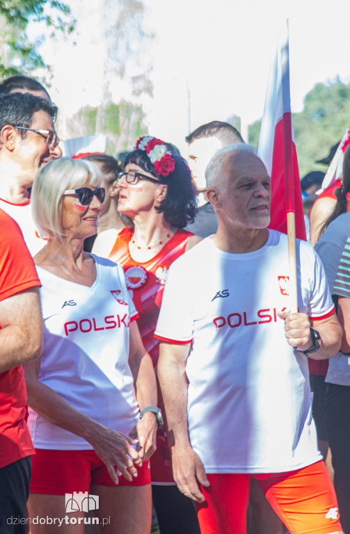 Parkrun patriotycznie - bieg z flagami
