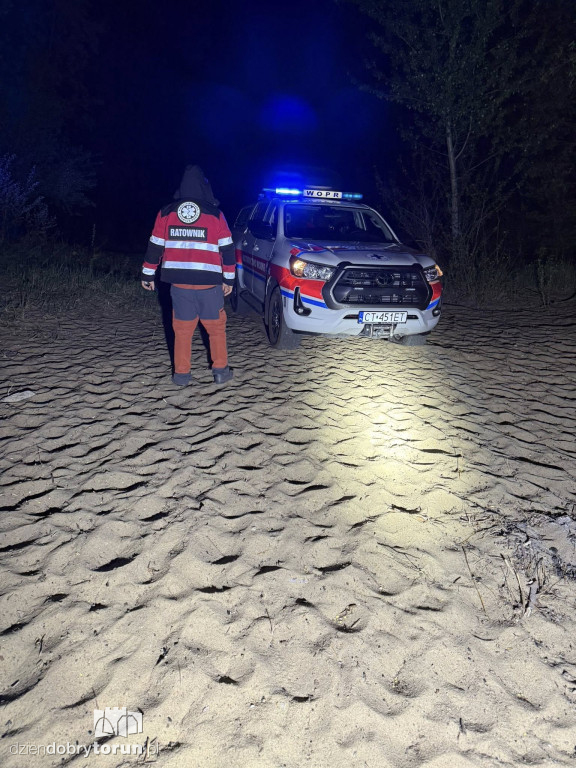 Alarm nad Wisłą w środku nocy