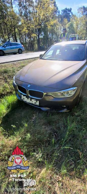 Służby ruszyły na DK10. Jedna osoba trafiła do szpitala