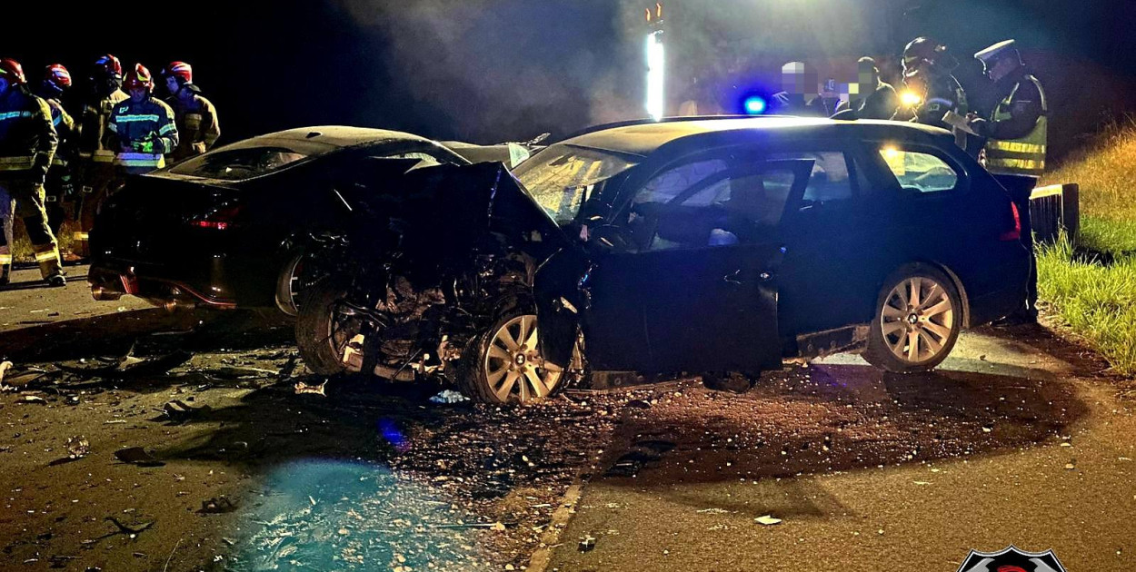 Wypadek na trasie Telążna Leśna - Dębniaki