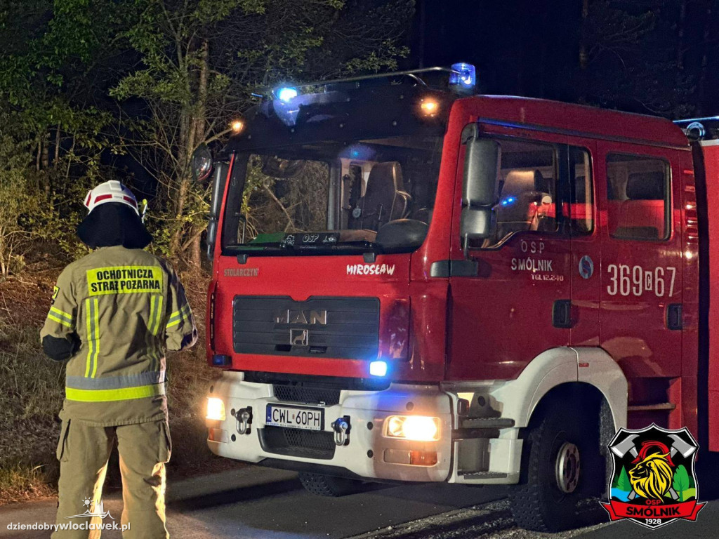Wypadek na trasie Telążna Leśna - Dębniaki