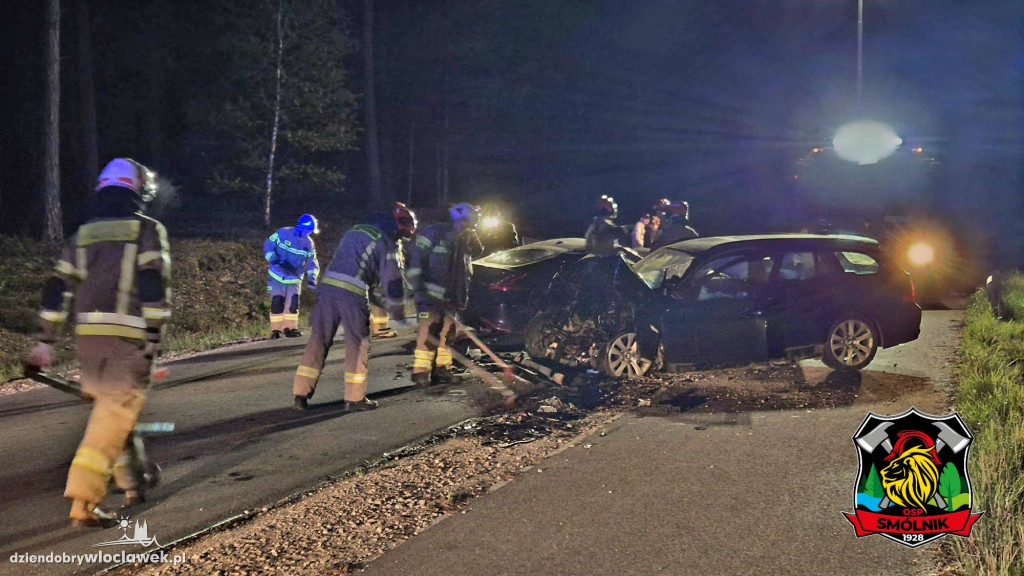 Wypadek na trasie Telążna Leśna - Dębniaki