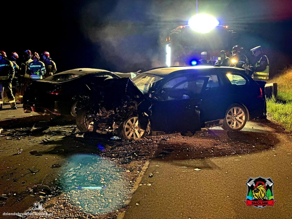 Wypadek na trasie Telążna Leśna - Dębniaki