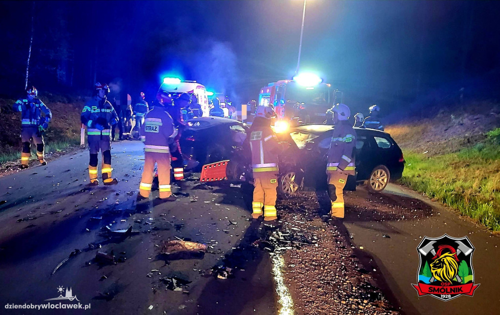 Wypadek na trasie Telążna Leśna - Dębniaki