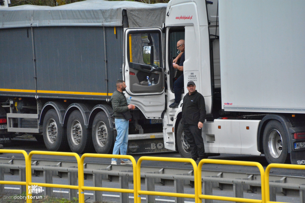 Wypadek między Toruniem, a Bydgoszczą